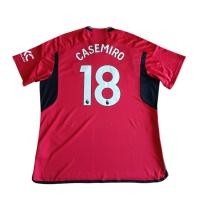 ราคา ADIDAS MANCESTER 2023-24 CASEMIRO#18 football Shirt size 2XL เสื้อบอล อดิดาส แมนยู ป้ายห้อย สีแดงดำ มือสอง สภาพดีมาก (29443461135)