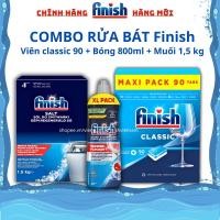 ราคา Finish Classic ล้างจาน Combo 90 เม็ด + เกลือ 1.5กก. + ลูกบอล 800มล. สําหรับเครื่องล้างจาน (29090326173)
