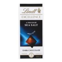 ราคา ลินด์เอ็กเซอร์เล็นซ์ดาร์กช็อกโกแลตผสมเกลือทะเล 100กรัม Lindt Excellence Sea Salt Dark Chocolate 100g. [3046920029674] (56953165035)