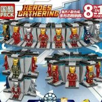 ราคา ส่งฟรีEMSไม่ต้องใช้โค้ด PRCK 64029 Iron Man 8in1 - Heroes Gathering (เลโก้จีน ไอรอนแมน ห้องแล็บ Ironman Avengers) (2708445464)
