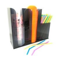 ราคา กล่องใส่แก้ว 2 ช่อง พร้อมช่องใส่หลอด อะคริลิคสีดำใส ขนาดแก้ว 16-22 ออนซ์ (2680021749)