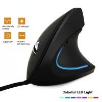 ราคา เมาส์ออปติคอลเล่นเกม แบบใช้สาย USB RGB แนวตั้ง ออกแบบตามสรีรศาสตร์ พร้อม 6 ปุ่ม ปรับได้ 1600DPI สําหรับสํานักงาน เล่นเกม คอมพิวเตอร์ แล็ปท็อป (23801818547)