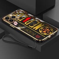 ราคา ปลอกสําหรับ Iphone 16 Pro Max 15 Plus 16E 16 Plus 15 Pro Max SE4 SE 2025 ใหม่ One Piece ป้ายโลโก้เคสโทรศัพท์ชุบกันกระแทกป้องกันกล้อง Soft TPU Cover (53803068913)