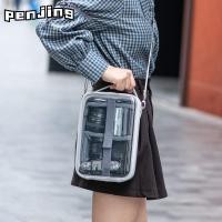 ราคา PENJING กระเป๋ากล้องดิจิตอล DSLR, DIY Anti-Scratch Visible Camera Bag,โปร่งใสกันกระแทกกระเป๋ากล้องCrossbodyสําหรับ/Nikon/อุปกรณ์เสริมสําหรับกล้อง (50952221246)