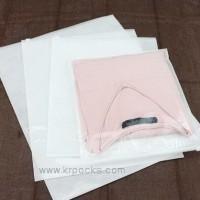 ราคา (สินค้าขายต่อใบ)ถุงซิปหน้าใส หลังผ้าสปันบอนด์ สีขาว (8912679784)