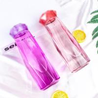 ราคา 1 ใบ ขวดแก้วคริสตัล ขวดน้ำ กระบอกแก้วน้ำ 420ml คละสี พร้อมส่ง (28042289803)