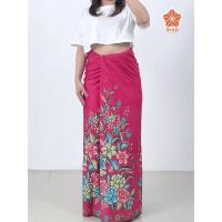ราคา ผ้าถุงสีชมพู ลายดอกไม้ ปาเต๊ะ กระโปรง เย็บแล้ว ผ้านิ่ม ไม่ลื่นไม่มัน งานแต่ง นางรำ แห่ขันหมาก ตัดชุด (29384988738)