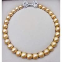 ราคา สร้อยคอมุกแท้สีเหลืองทอง (3075662479)