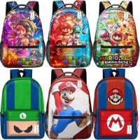 ราคา กระเป๋าเป้ลายการ์ตูน Mario Series Super Mario Bros. ภาพยนตร์กระเป๋าเป้สะพายหลังนักเรียนความจุขนาดใหญ่สบายกระเป๋าเป้สะพายหลังของขวัญวันเกิด (28029533271)