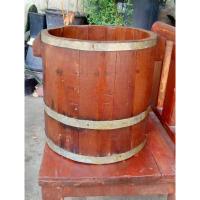 ราคา ถังข้าวสารไม้สักโบราณ หูจับนอก หูจับใน อายุราว60ปี ถังตวงข้าวสารโบราณ (22143923214)