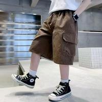 ราคา จัดส่งทุกวันกางเกงขาสั้นเด็กชาย ชุดเอี๊ยมเด็ก กระเป๋าข้าง ผ้าฝ้ายแท้ ราคาสมเหตุสมผล หลวมสบาย เหมาะสำหรับเด็กอายุ 3-15 (41322376947)