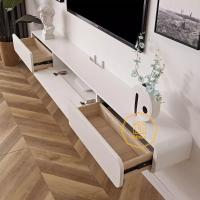 ราคา ตู้วางทีวีติดผนังสไตล์ยุโรป ตู้วางทีวี โต๊ะวางทีวี ตู้โชว์ 120-200CM ตู้ลิ้นชัก ตู้ไม้ ตู้วางทีวี (41415610854)