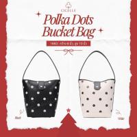 ราคา กระเป๋า Polk Dots Bucket Bag แบรนด์ CICELLE (ซีเซล) 1683 (51903385730)