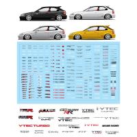 ราคา Decal white toner Honda CIVIC Sponser HW ดีคอลน้ำ หมึกรองขาว งานไทย 1/64 สเกล โลโก้ ฮอนด้า ซีวิค (22879792210)
