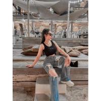 ราคา 13032cha-nee shop กางเกงยีนส์ขายาว แต่งขาด รุ่นสุดฮิต (23463048698)