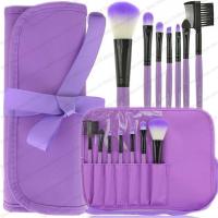 ราคา แกะ กระเป๋าสตางค์ริบบิ้นสีม่วงแปรงแต่งหน้าแพคเกจ 7 ชิ้นเคสสีม่วง สํานักงานใหญ่ ชุดแปรง (6580981165)