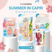 ราคา invisibobble กิ๊บหนีบผม ยางรัดผม ถนอมเส้นผม รุ่น Summer in Capri คอลเลกชันฤดูร้อน ดีไซน์น่ารัก สำหรับผมสุขภาพดี (54050366201)