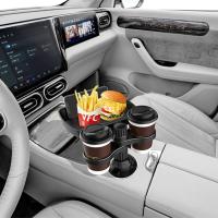 ราคา ถาดพลาสติกรถยนต์มั่นคงสำหรับคนขับ, ถอดได้พร้อมที่วางแก้วหมุนได้ 360 องศา (55851077459)