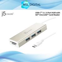 ราคา J5create JCH347 USB-CTM 3.1 ฮับ 3 พอร์ตพร้อมเครื่องอ่านการ์ด SDTM/microSDTM (55853961252)