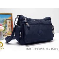 ราคา กระเป๋าสะพาย ผ้าร่ม รุ่น LK 69414 ไซส์ 12 นิ้ว ยี่ห้อ LINGKY #กระเป่าสะพายข้าง #มีเก็บปลายทาง (10245460006)