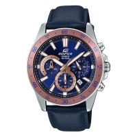 ราคา Casio Edifice นาฬิกาข้อมือผู้ชาย สายสเตนเลสสตีล รุ่น EFV-570L,EFV-570L-2B,EFV-570L-2BV - สีน้ำเงิน (2017593059)