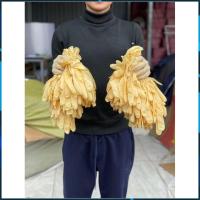 ราคา ถุงมือแปรรูปอาหารทะเล ทนทาน มือ ใช้ซ้ําได้ หลายครั้ง 26ซม (สีเหลืองขมิ้น) - กิ๊ดง (57452927220)