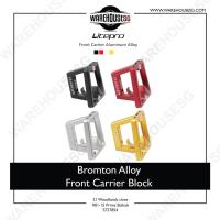 ราคา Litepro Alloy สองหลุม Front Carrier Block / Piggy Nose สําหรับ Brompton 0114FI-F3 (56102408303)