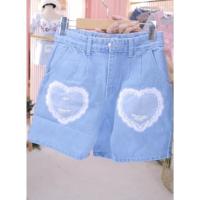 ราคา กางเกงยีนส์แต่งมุกหัวใจสียีนส์อ่อน งานป้าย Infinity jeans SizeXL ***มือ1 (18163451850)