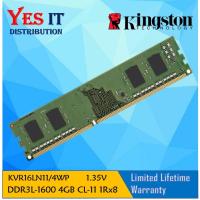 ราคา Kingston 4GB 1600MHz DDR3L Non-ECC CL11 DIMM 1.35V หน่วยความจําเดสก์ท็อปแรงดันต่ํา (KVR16LN11/4WP) (48652809346)