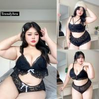 ราคา /TB/ ชุดเซ็ตสาวอวบ บราลูกไม้ กางเกง 3แบบ สายคุณหนู สายฝ #เสื้อผ้าไซส์ใหญ่ สาว อ้วน พลัสไซส์ (27865514598)