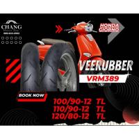 ราคา ยางนอกมอเตอร์ไซค์ Vee Rubber รุ่น VRM389 ขนาด 100/90-12 , 110/90-12 , 120/80-12 ยางรถHONDA CIORNO ยางใหม่ปี2025 (29780986117)