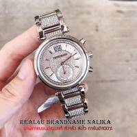 ราคา นาฬิกาข้อมือผู้หญิง Michael Kors รุ่น MK6281 Women's Sawyer Silver-Tone Watch ของใหม่ ของแท้100% (2672003903)