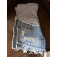 ราคา กางเกงขาสั่นคนท้อง กางเกงคนท้อง กางเกงยีนส์คนท้อง แต่งขาด ไซส์M (19740500230)