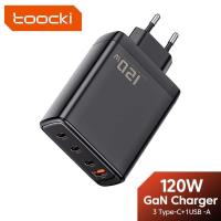 ราคา GaN เครื่องชาร์จ USB ชาร์จเร็ว 4 พอร์ต PD 3.0 120W Toocki - TCT3C1A-TLB01 (41355758285)