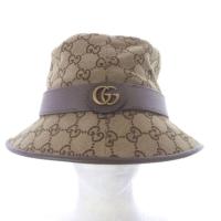 ราคา GUCCI Hat GG Canvas Double beige Direct from Japan Secondhand (43477686929)