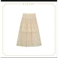 ราคา kloset M เอว28 กระโปรงลูกไม้ งานแท้จากช็อป ของใหม่ (22583810330)