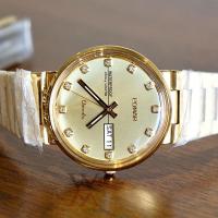 ราคา นาฬิกา POMAR รุ่น 73535 GG01(ทอง),SS05(เงิน) QUARTZ 3ATM Day-Date หลักตัวเลขคริสตัล Commander Style! (24753999298)