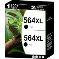 ราคา 564XL ตลับหมึกสําหรับ hp สีดําสําหรับ 564 XL 2 Pack hp564xl สําหรับ 7520 6520 5520 3520 4620 7525 6525 6510 7510 B8550 C6300 D75560 เครื่องพิมพ์สีดํา (48952508862)