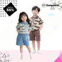 ราคา MAMIMA SUIT - เสื้อผ้าเด็ก Unisex Oneset เสื้อถักกางเกงขาสั้นกระเป๋าซ้ายขวา ChampionKids !!! (50352798832)