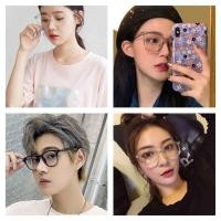 ราคา แว่นกรองแสง แว่นตาสายตาสั้น 0°-600° ป้องกันรังสี กรอบเหลี่ยม แฟชั่นสำหรับผู้ชาย และผู้หญิง เลนส์ถอด (26801558024)