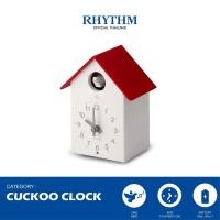 ราคา นาฬิกาแขวน RHYTHM นาฬิการูปบ้านมินิมอล ตุ๊กตากุ๊กกู มีเสียงนกร้องรายชั่วโมง14.5x18x9.5 ซม. (17591685862)