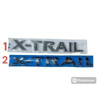 ราคา NISSAN X-TRAIL XTRAIL อักษร โลโก้ ฝาท้าย นิสสัน เอ็กเทล สีเงิน โครเมียม silver chrome Car รถยนต์ Sticker สติกเกอร์ (26804727591)