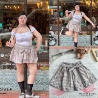 ราคา (WR) กระโปรงบอลลูน ลายสก็อต ดีเทลผูกโบว์ที่เอา น่ารักนุ้บนิ้บมาก เสื้อผ้าสาวอวบอ้วน พลัสไซส์ ไซส์ใหญ่ (27640161448)