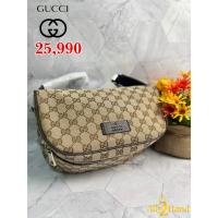 ราคา NEW Gucci Beige Canvas Monogram Shoulder Pochette Crossbody (28076244777)