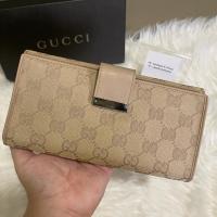 ราคา กระเป๋าสตางค์ Gucci มือสองของแท้ 100% Gucci long wallet (22786745806)