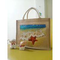 ราคา กระเป๋าผ้ากระสอบงานเพ้นท์รูปทะเล (9507419071)