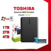 ราคา รับประกัน 3 ปี Toshiba Canvio Partner 1TB/2TB/4TB HDD External Hard Disk 2.5''Portable hard drives USB3.0 (44703840089)