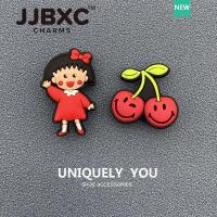 ราคา JJBXC ตัวติดรองเท้า charm หัวเข็มขัดตกแต่งรองเท้า การ์ตูนเชอร์รี่ ชุดสตรอเบอร์รี่แฟชั่น อุปกรณ์ตกแต่งรองเท้า (46502983795)