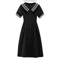 ราคา Plus size เสื้อผ้าสาวอวบ เดรสสาวอวบอ้วน ไซส์ใหญ่ ผู้หญิง ชุดออกงาน ยาว แขนสั้น คอบัว สีดำ ฤดูร้อน สไตล์เกาหลีแฟชั่น (56551198715)