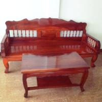 ราคา โซฟาร์ไม้ขนาดใหญ่พร้อมโต๊ะกลางวางของ (5321656260)